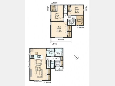 西多摩郡瑞穂町むさし野2丁目〈新築〉JR八高線「箱根ヶ崎」駅バス10分停歩７分　3LDK＋S　公園・商業施設が充実　浄水器　浴室乾燥機　24時間換気　駐車2台可　全3棟②号棟