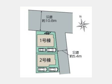 立川市若葉町〈新築戸建〉 西武拝島線「東大和市」駅徒歩19分 4LDK 建物104.39m² 土地124.22m² カウンターキッチン 24時間換気システム ウォークインクローゼット