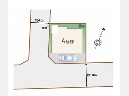 東大和市南街1丁目〈新築〉西武拝島線「東大和市」駅徒歩13分　3LDK　南西角地　全居室二面採光　ZEH水準の省エネ住宅　1坪タイプバス　浴室乾燥機　ビルトイン浄水器　