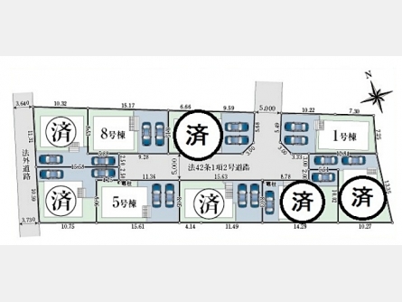 武蔵村山市中原4丁目〈新築〉JR青梅線「昭島」駅バス31分停歩4分　4LDK　太陽光発電設備標準搭載　制震装置「SAFE365」　家事動線良好　浴室暖房換気乾燥機　並列駐車2台可　全9棟⑤号棟