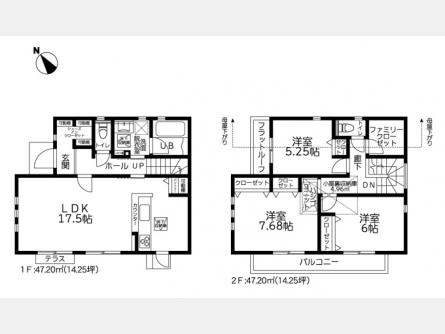 東大和市芋窪1丁目〈新築〉多摩モノレール「上北台」駅徒歩15分　大型浴室TV　浴室乾燥機　食洗機　浄水器　リビングイン階段　小屋裏収納庫　リネン棚