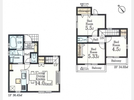 武蔵村山市三ツ藤3丁目〈新築〉JR中央線「立川」駅バス31分停歩6分　3LDK　リビングイン階段　浄水器　浴室乾燥機　24時間換気　幅広バルコニー　駐車2台可