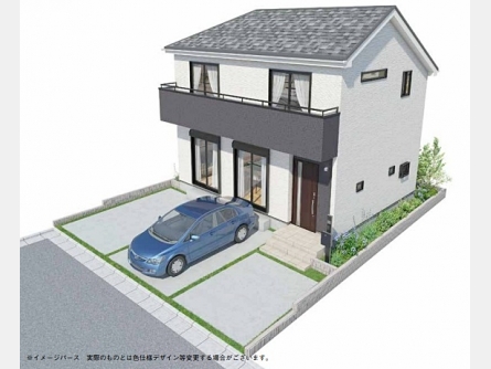 武蔵村山市大南3丁目〈新築〉西武拝島線「武蔵砂川」駅徒歩17分　4LDK　全居室二面採光　庭先・カースペース5m超　リビングイン階段　浄水器　浴室乾燥機　長期優良住宅　ZEH水準の省エネ住宅