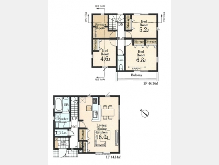 西多摩郡瑞穂町むさし野2丁目〈新築〉JR八高線「箱根ヶ崎」駅バス10分停歩７分　3LDK＋S　公園・商業施設が充実　浄水器　浴室乾燥機　24時間換気　駐車2台可　全3棟③号棟