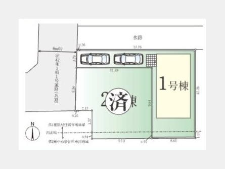 小平市仲町〈新築戸建〉 西武新宿線「小平」駅徒歩11分 4LDK 建物95.64m² 土地119.56m²