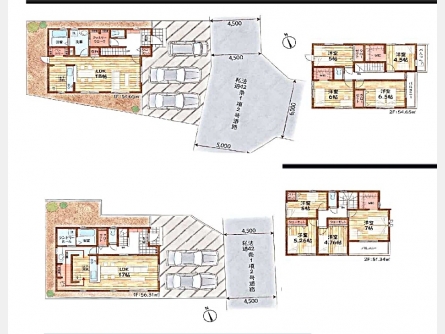 立川市砂川町7丁目〈新築〉西武拝島線「武蔵砂川」駅徒歩19分　太陽光発電搭載　大型パントリー　ウォークインクローゼット　食洗機　保証、建物性能評価、設備、仕様も充実　全3棟②号棟