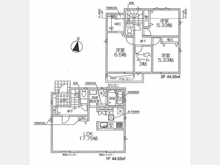 武蔵村山市大南4丁目〈新築〉西武拝島線「玉川上水」駅徒歩9分　3LDK＋S　2路線利用可能　充実のフル装備住宅　1階LDK電動シャッター　駐車2台可　ウォークインクローゼット　浴室暖房換気乾燥機　食器洗浄乾燥機　建物・地盤保証