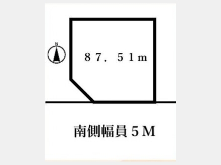 東大和市芋窪6丁目〈売地〉 「上北台」駅徒歩14分 87.51m² プロパンガス 建築条件なし
