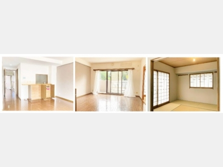 立川市一番町1丁目　西武拝島線「西武立川」駅徒歩14分　専用庭付　南東角部屋に付き陽当たり良好　平置き専用駐車場隣接　商業施設や公園など周辺施設が充実