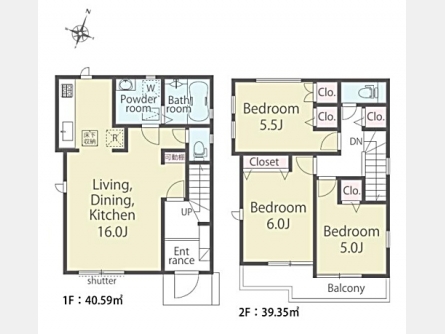 立川市栄町2丁目〈新築〉多摩モノレール「立飛」駅徒歩19分　3LDK　豊富な収納　エアコン設置済　断熱等級6の省エネ住宅　耐震等級3　食洗機　こだわりの住宅性能　全4棟②号棟