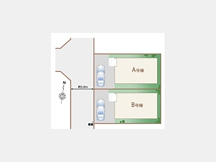 東大和市向原2丁目〈新築〉西武拝島線「東大和市」駅徒歩15分　ZEH水準省エネ住宅　広々20帖のLDK　パントリー　浄水器　浴室乾燥機　小学校や商業施設など徒歩5分圏内　全2棟B