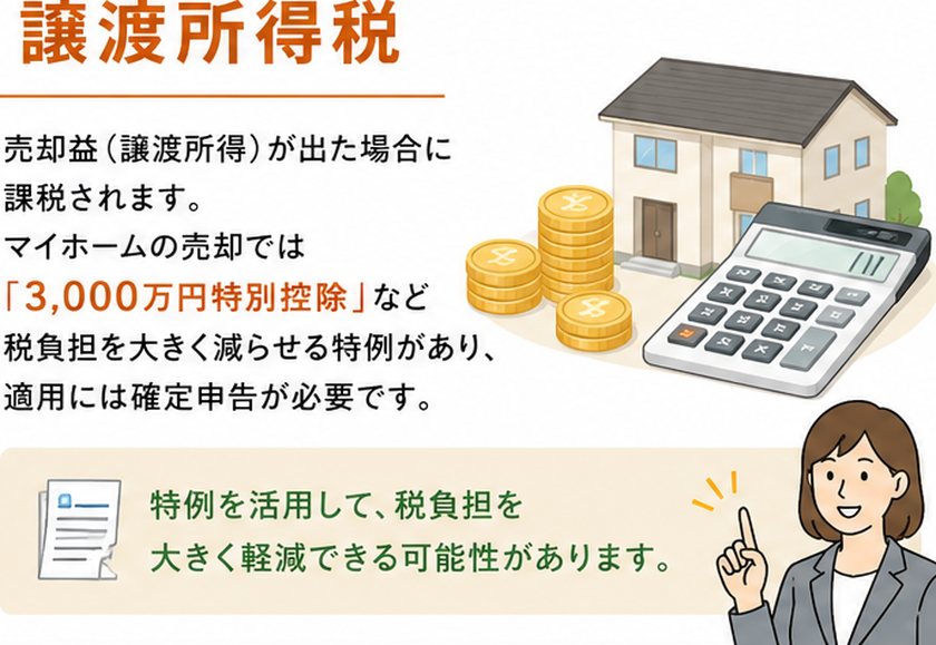 譲渡所得税の説明図