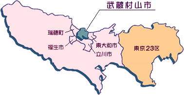 武蔵村山市の地図上の特徴は 不動産専門館